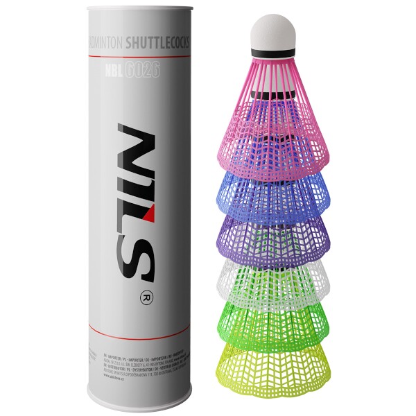NILS - Badmintonové míčky NBL6026 multicolor 6 ks