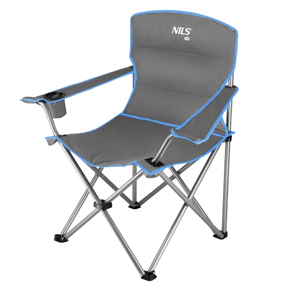 NILS - Skládací židle NILS Camp NC3079 šedá-modrá