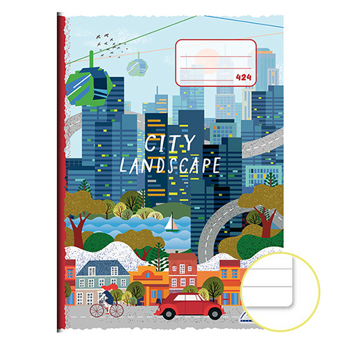 NOTES - Sešit A4, 20 listový - linkovaný 424 City Landscape