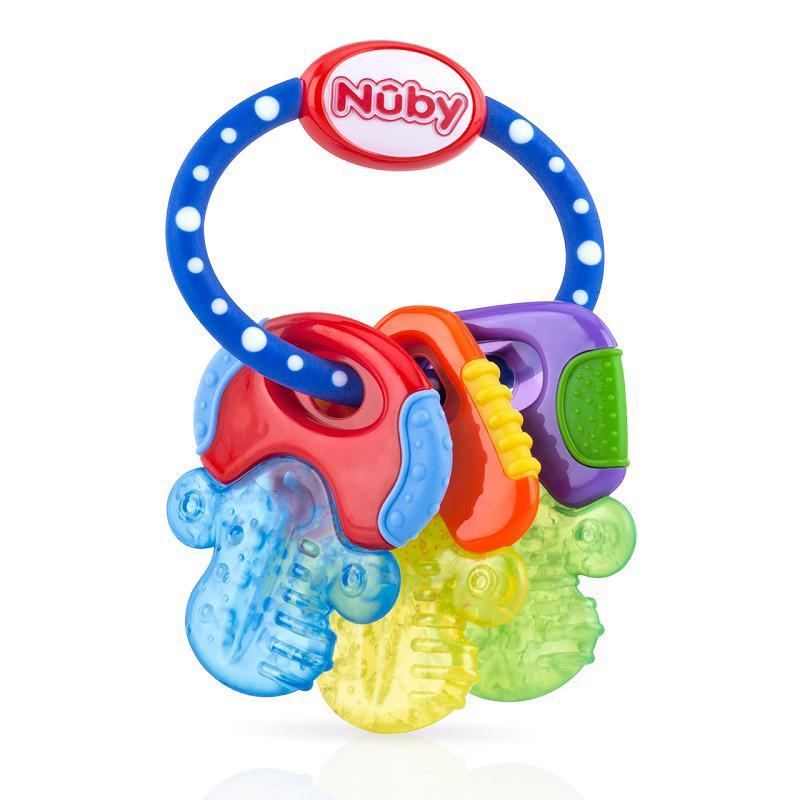 NUBY - Kousátko s chladivým gelem klíče 3 m+