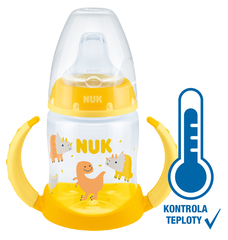 NUK - FC lahvička na učení s kontrolou teploty150 ml žlutá