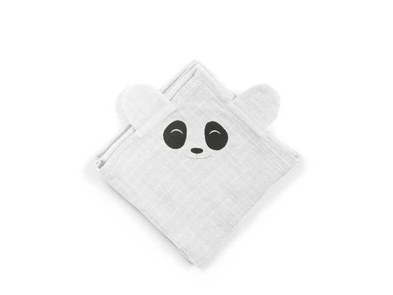 NUUROO - Bjork Mušelínové plenky 2 ks Panda White Onyx