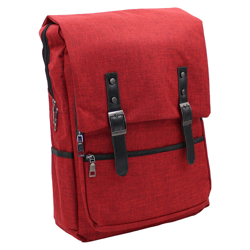 ORMI - Dámsky batoh s USB - červený