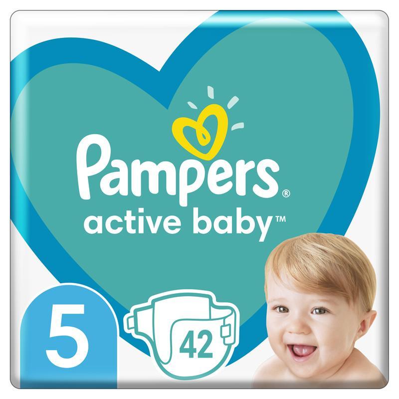 PAMPERS - Active Baby Pleny jednorázové 5 (11-16 kg) 42 ks