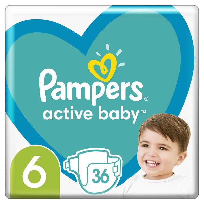 PAMPERS - Active Baby Pleny jednorázové 6 (13-18 kg) 36 ks