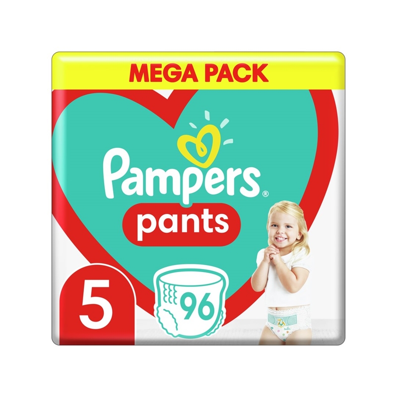PAMPERS - Pants Kalhotky plenkové jednorázové 5 (11-18 kg) 96 ks - MEGA PACK
