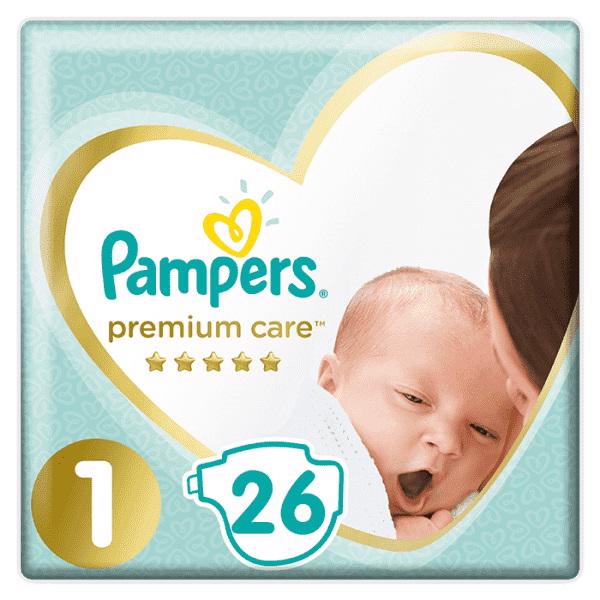 PAMPERS - Plienky Premium Care 1 NEWBORN 2-5kg 26 ks