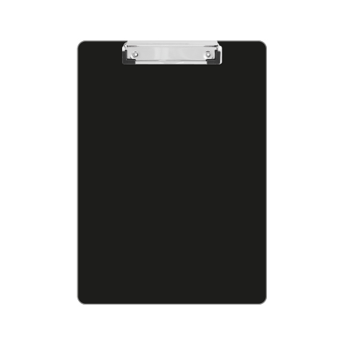 PAPIERNIK - Desky na spisy A5 s klipem černá