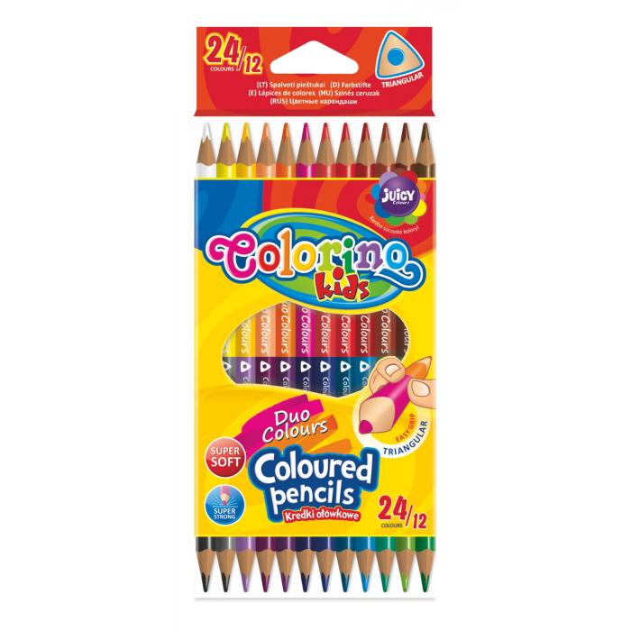 PATIO - Colorino pastelky dvoubarevné 24 barev