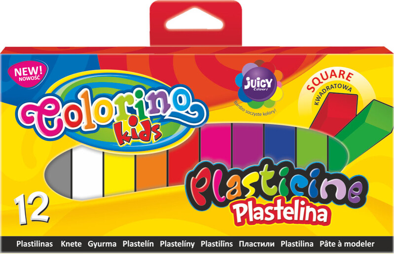 PATIO - Colorino plastelina 12 barev hranatá