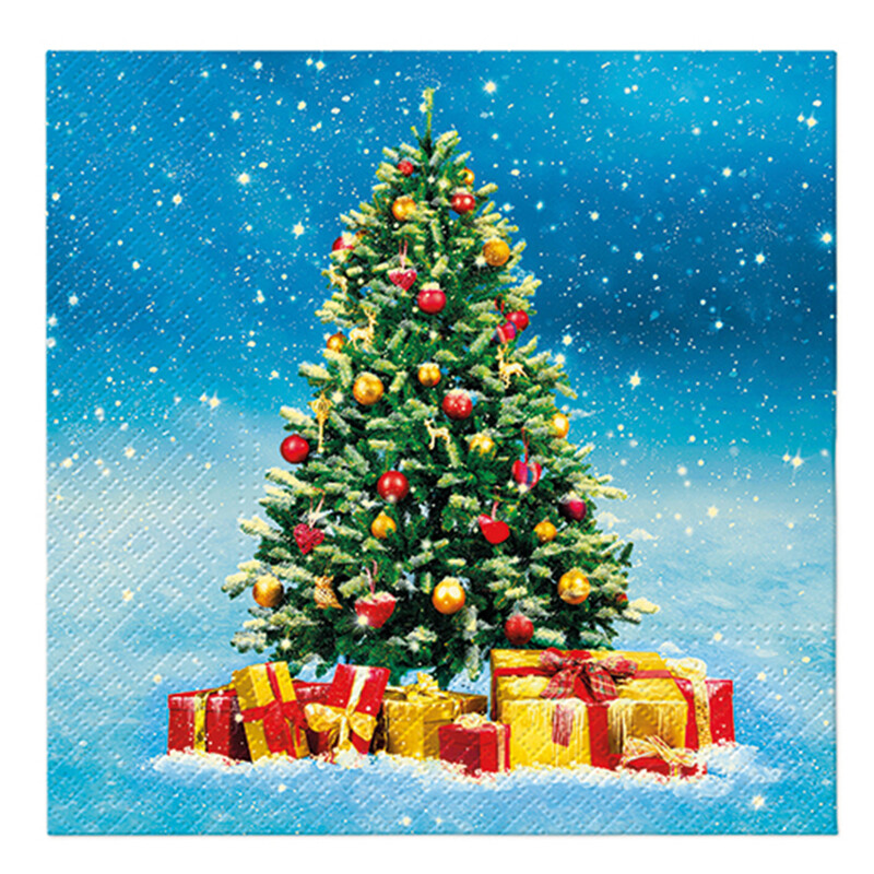 PAW - Ubrousky L 33x33cm Christmas Tree Gifts
