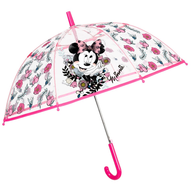 PERLETTI - Dětský automatický deštník MINNIE MOUSE Transparent, 50137