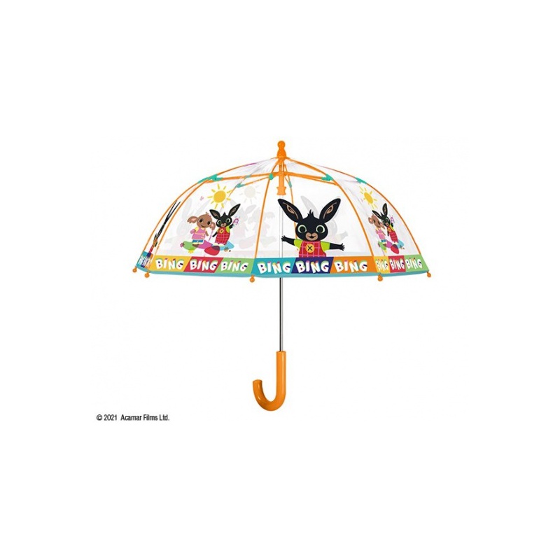 PERLETTI - Dětský deštník ZAJÍČEK BING Transparent, 75505