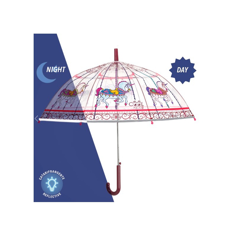 PERLETTI - Dětský reflexní deštník COOL KIDS Giostra, 15629