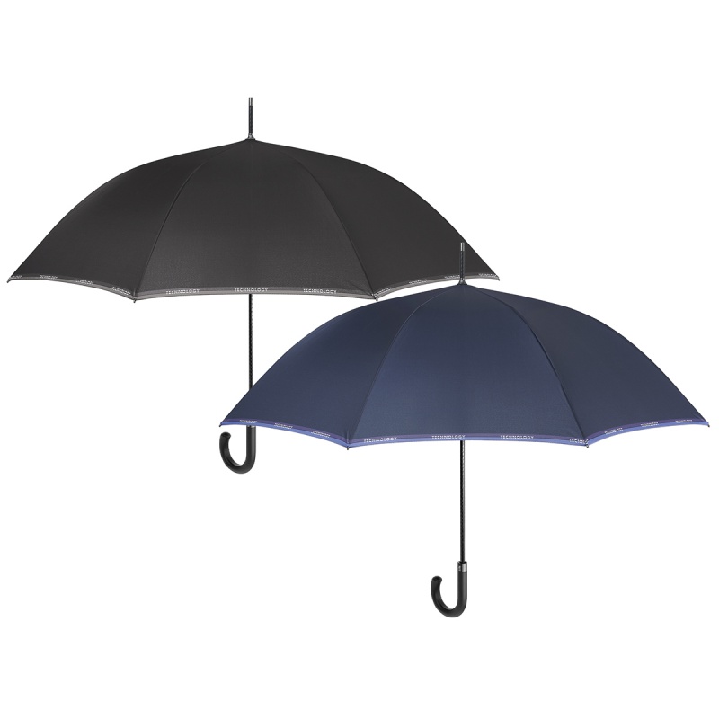 PERLETTI - Technology, Automatický golfový deštník Bordo / černý, 21764
