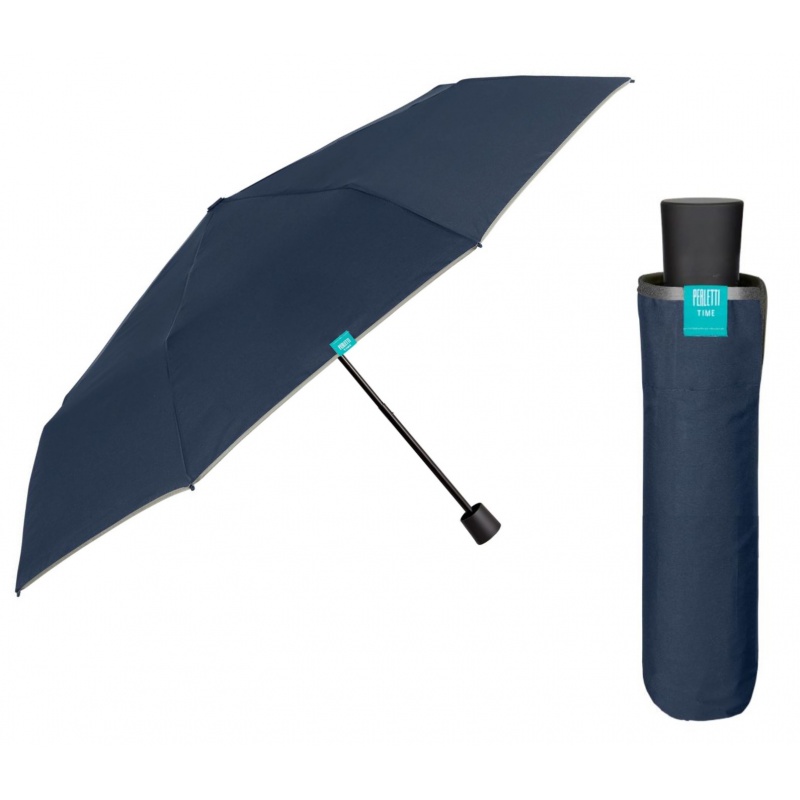 PERLETTI - Time, Skládací deštník Bordino / tmavě šedá, 26337