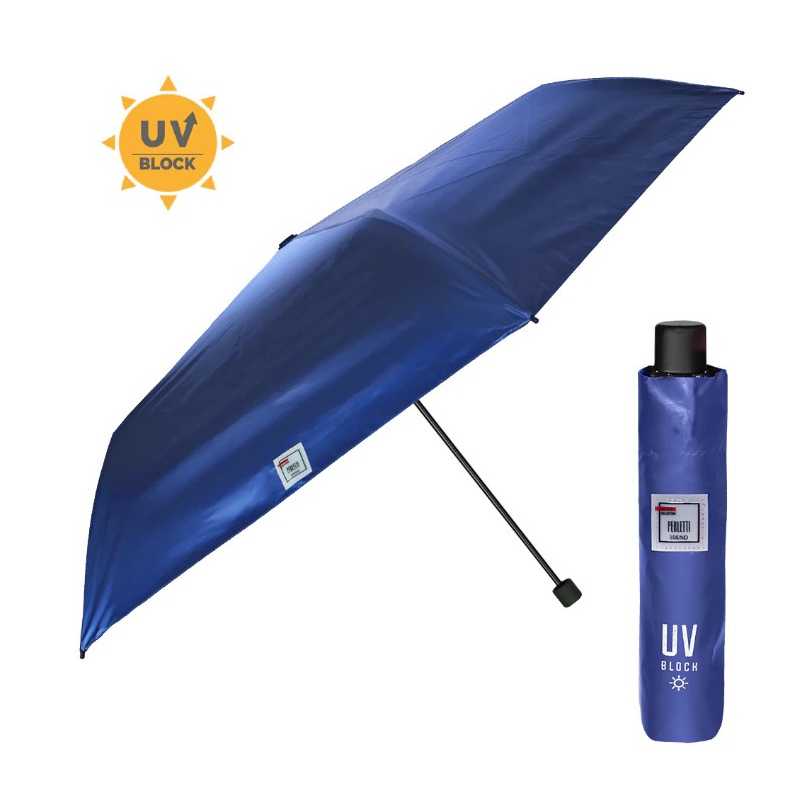 PERLETTI - TREND Skládací deštník s UV filtrem / kovová červená, 20304
