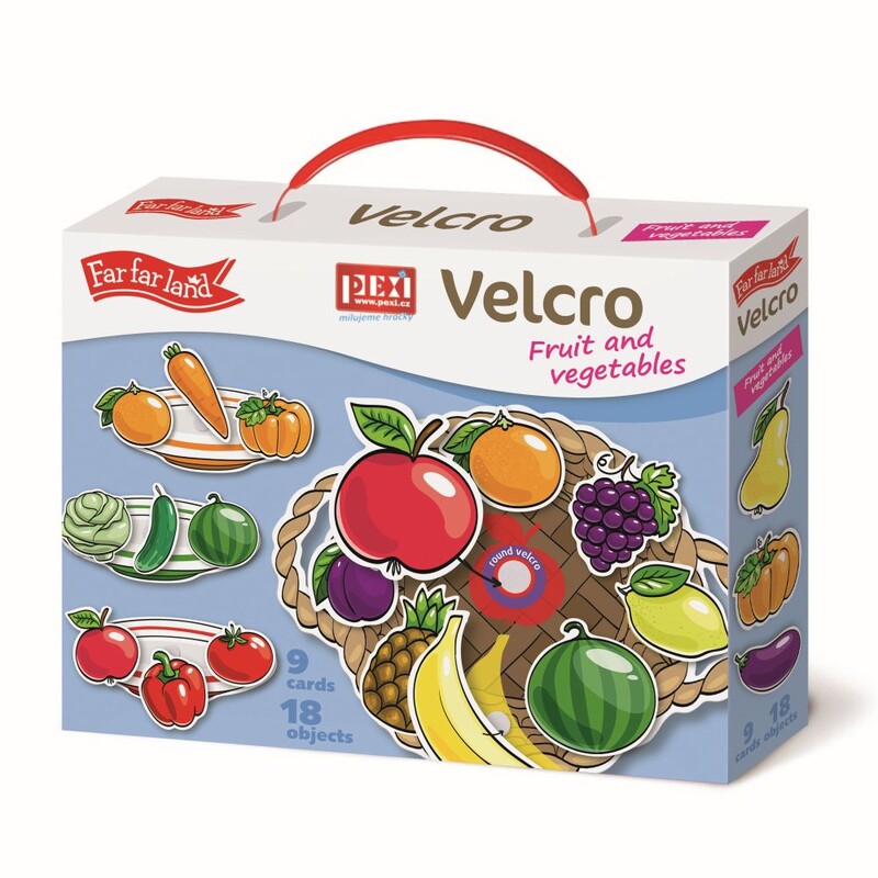 PEXI - PEXI Velcro skládačky - Ovoce a Zelenina (Fruits and Vegetables)