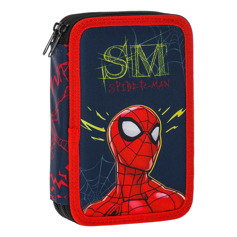 PLAY BAG - Penál 2-patrový plný - Spider Man WEBBED WONDER