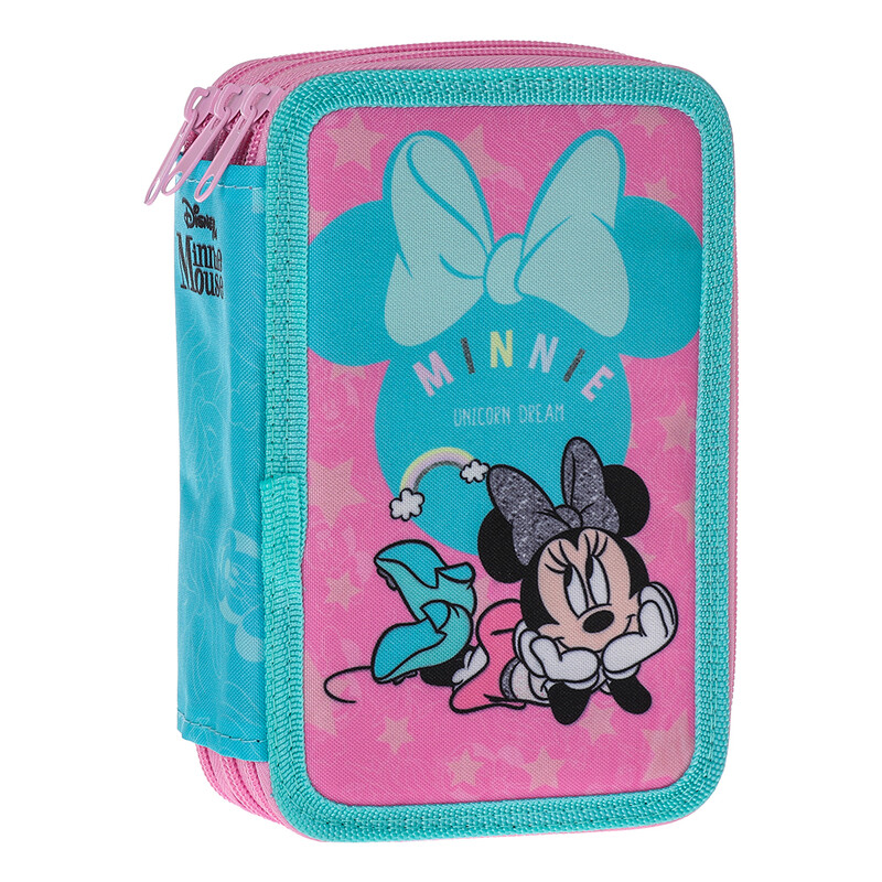 PLAY BAG - Penál 3-patrový plný - Minnie Mouse UNICORN DREAM