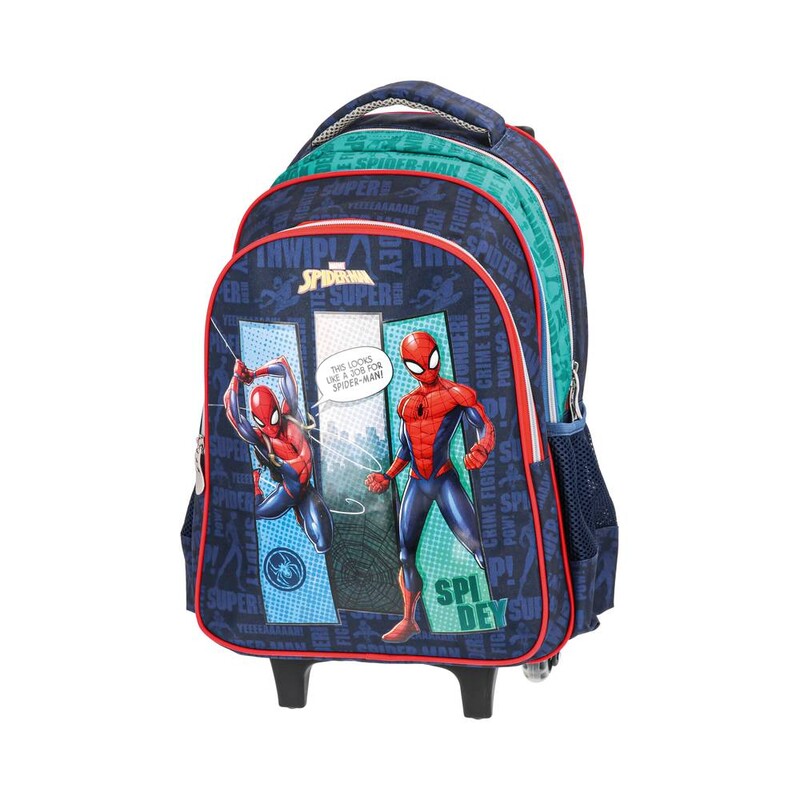 PLAY BAG - Školní batoh na kolečkách URBAN - Spider Man