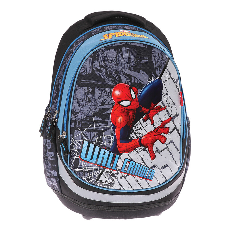PLAY BAG - Školní batoh SEVEN anatomický - Spider Man WALL CRAWLER