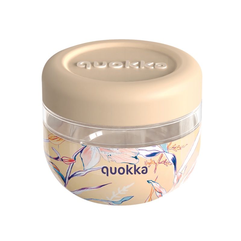 QUOKKA - Bubble, Plastová nádoba na jídlo VINTAGE FLORAL, 500ml, 40125