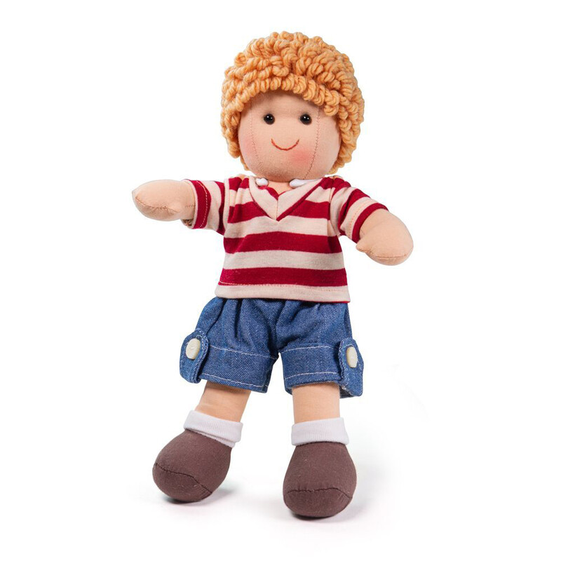 RAPPA - Bigjigs Toys Látková panenka Harry 28 cm
