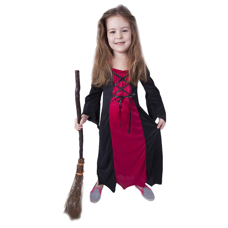 RAPPA - Dětský kostým bordó čarodějnice (M) e-obal