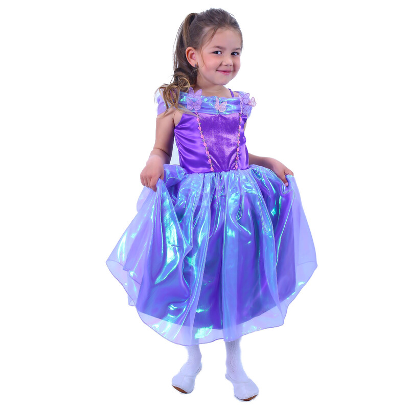 RAPPA - Dětský kostým fialová princezna (M)