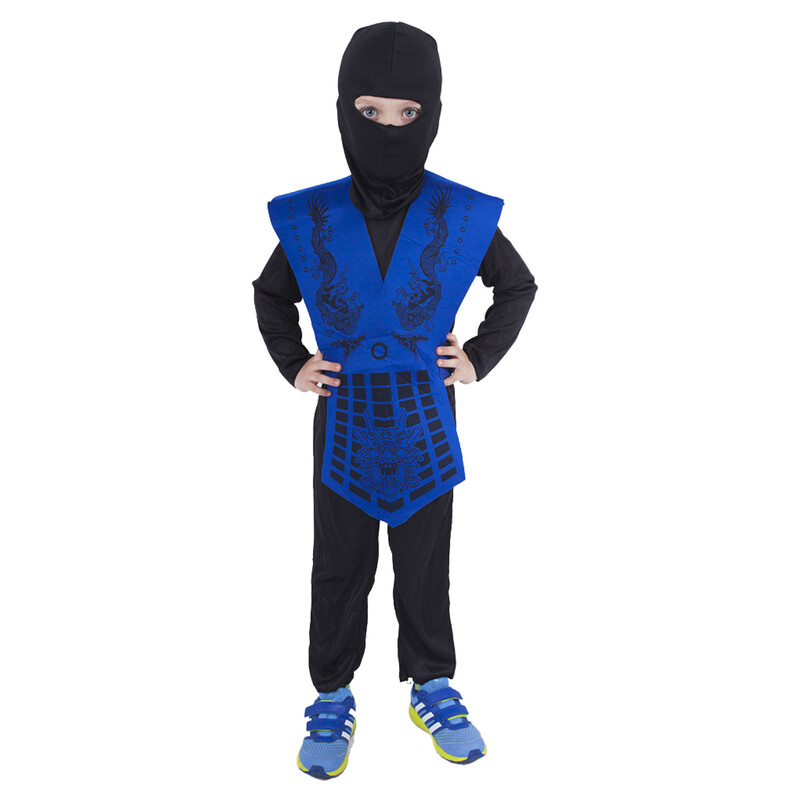 RAPPA - Dětský kostým modrý ninja (M)