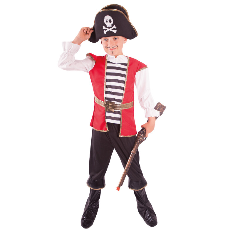 RAPPA - Dětský kostým pirát s kloboukem (M) e-obal
