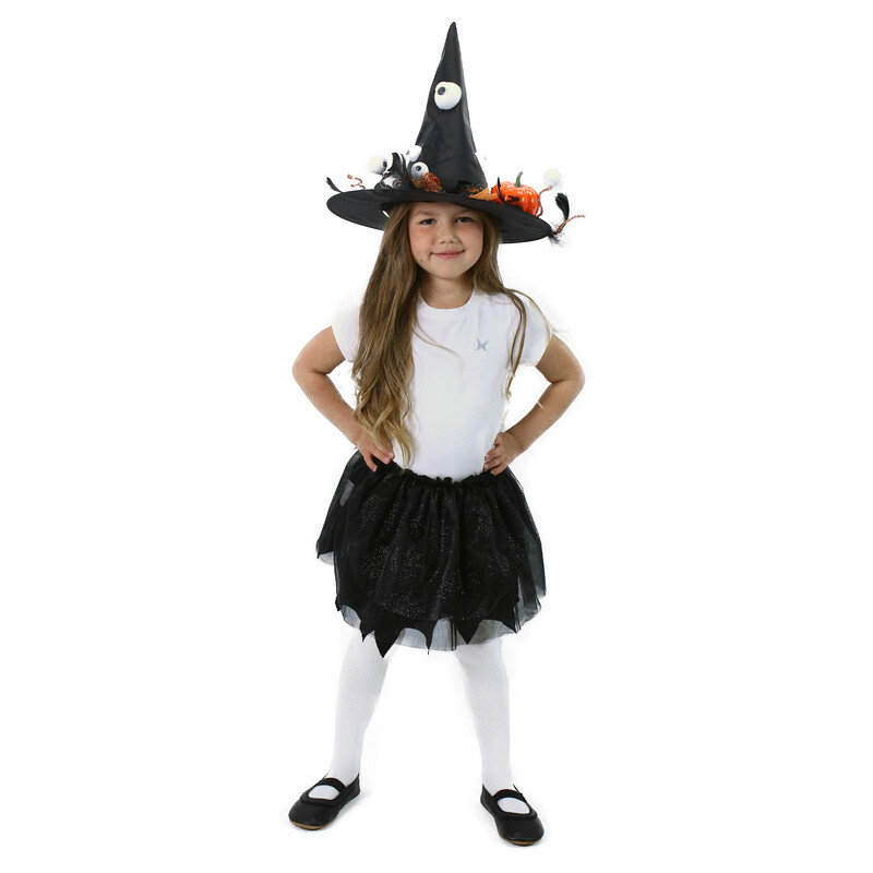 RAPPA - Dětský kostým tutu sukně čarodějnice/Halloween