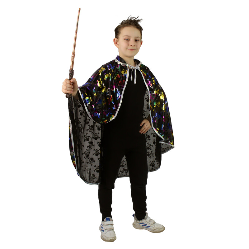 RAPPA - Dětský plášť s lebkami