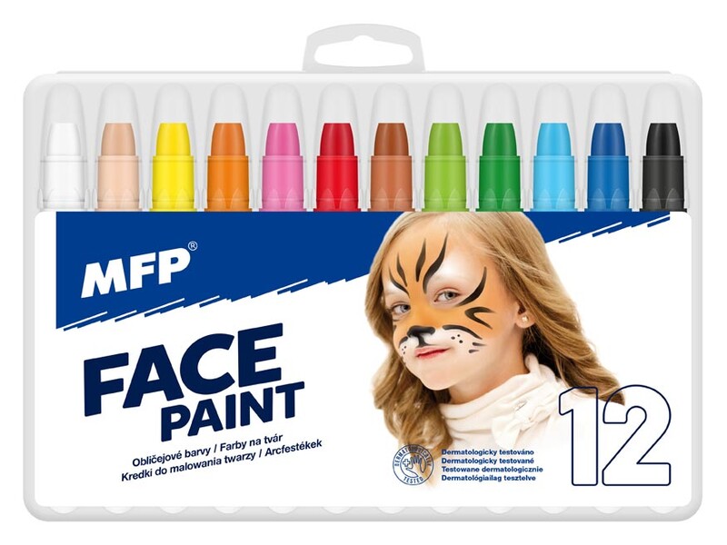 RAPPA - Barvy na obličej MFP 12ks set
