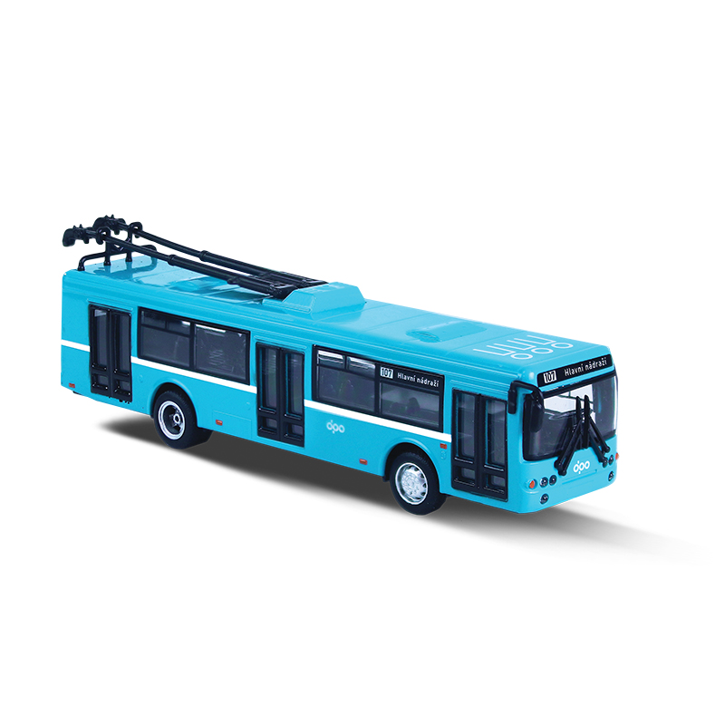 RAPPA - Kovový trolejbus DPO Ostrava modrý 16 cm