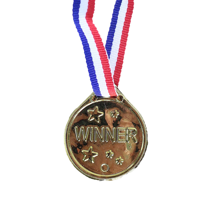 RAPPA - Medaile zlaté 6 ks v sáčku