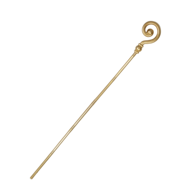 RAPPA - Mikulášská hůl/berle zlatá 193 cm
