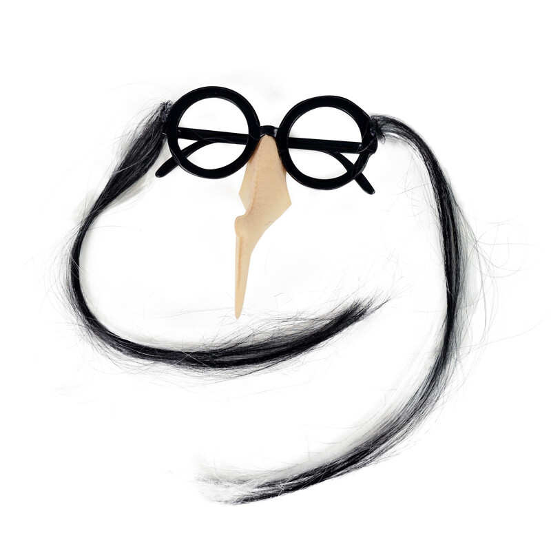 RAPPA - Brýle s nosem čarodějnice pro dospělé