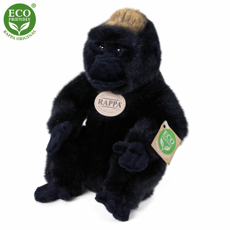 RAPPA - Plyšová gorila sedící 23 cm ECO-FRIENDLY