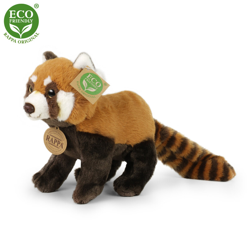 RAPPA - Plyšová panda červená 20 cm ECO-FRIENDLY