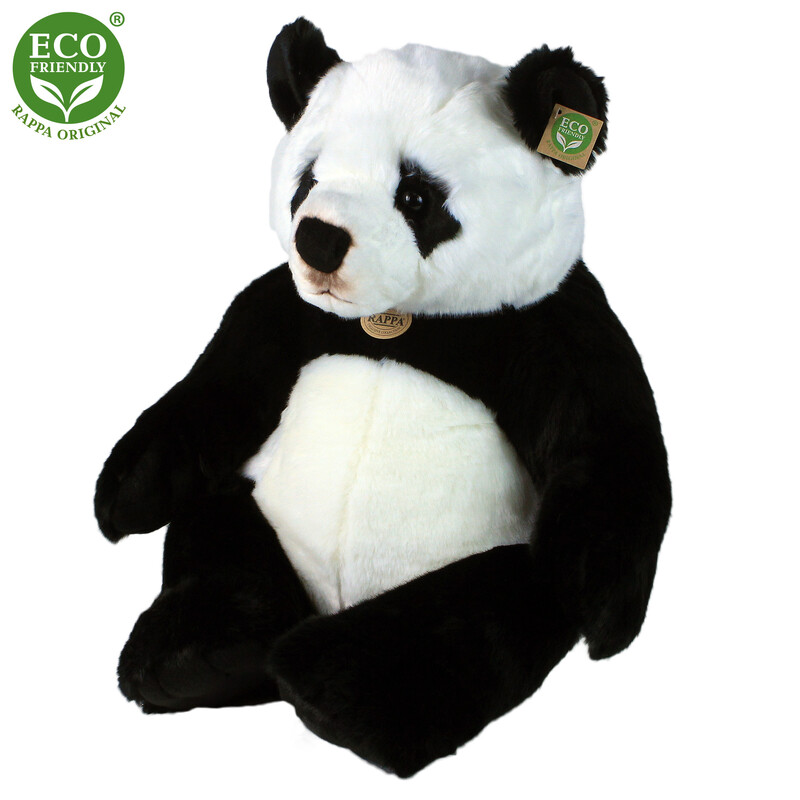 RAPPA - Plyšová panda sedící 46 cm ECO-FRIENDLY