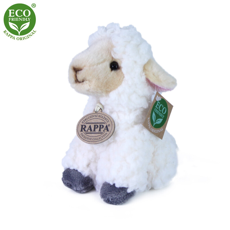 RAPPA - Plyšové ovce sedící 16 cm ECO-FRIENDLY