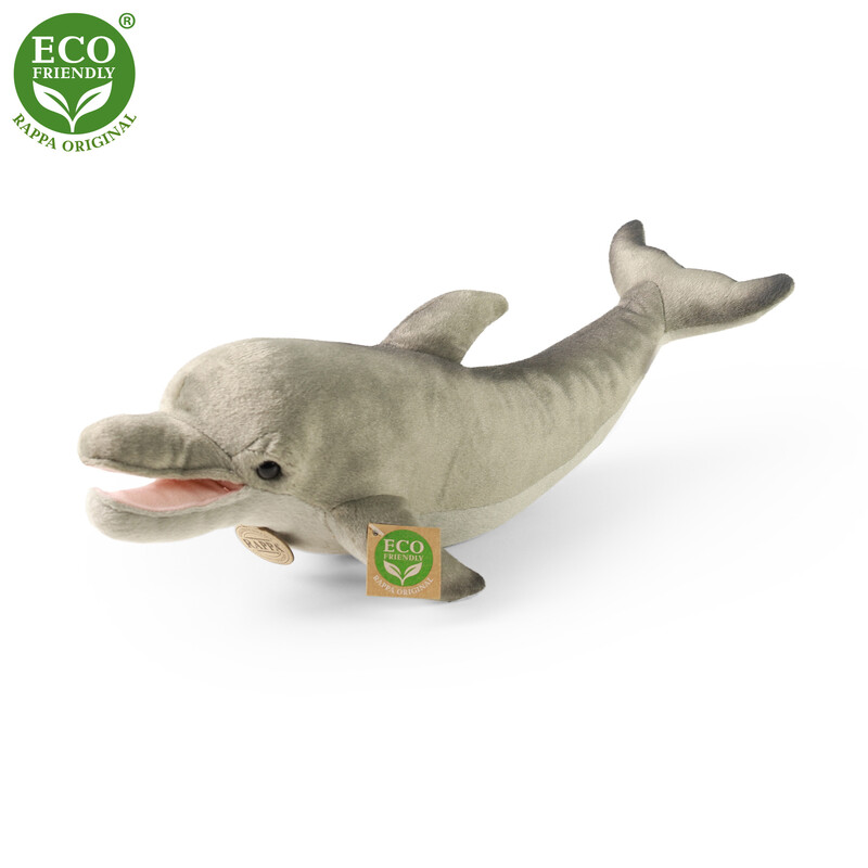 RAPPA - Plyšový delfín 40 cm ECO-FRIENDLY