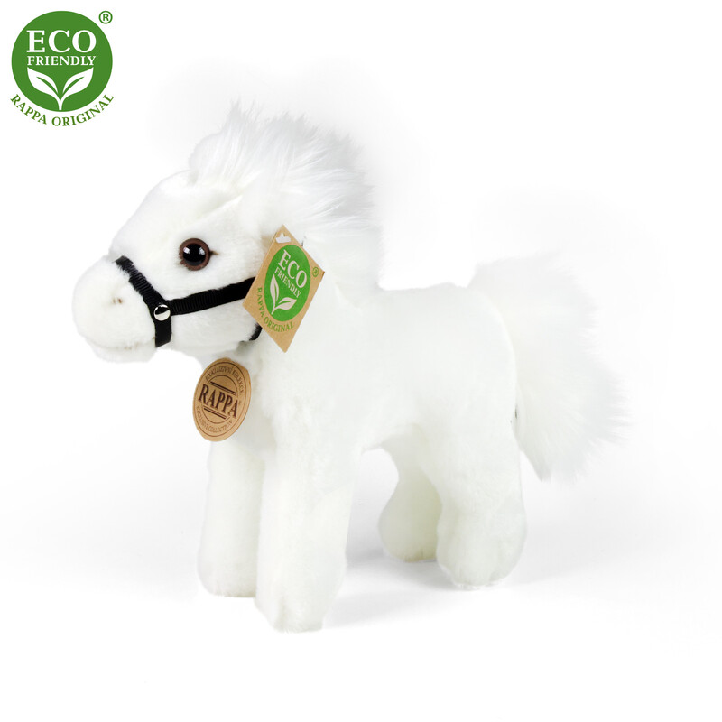 RAPPA - Plyšový kůň bílý 20 cm ECO-FRIENDLY