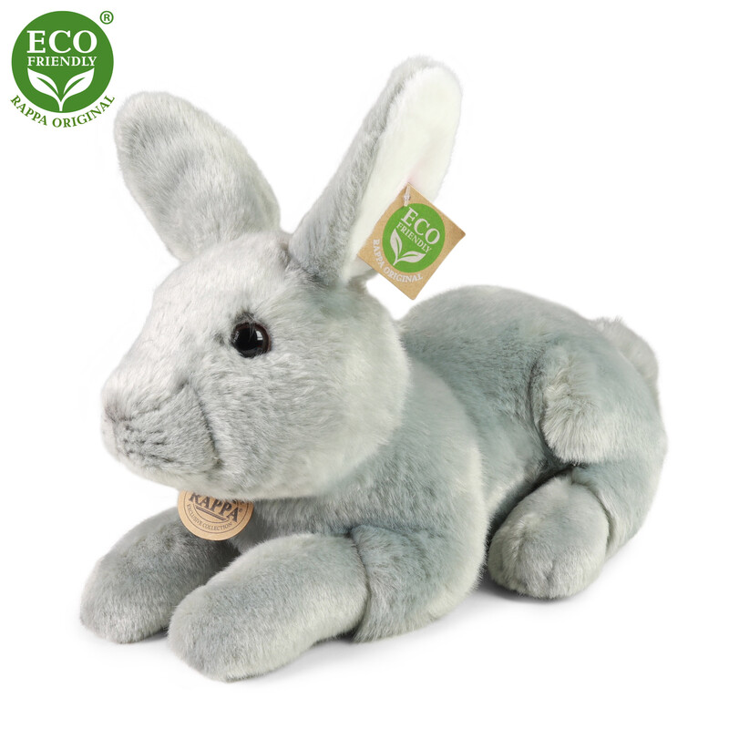 RAPPA - Plyšový králík ležící 33 cm ECO-FRIENDLY