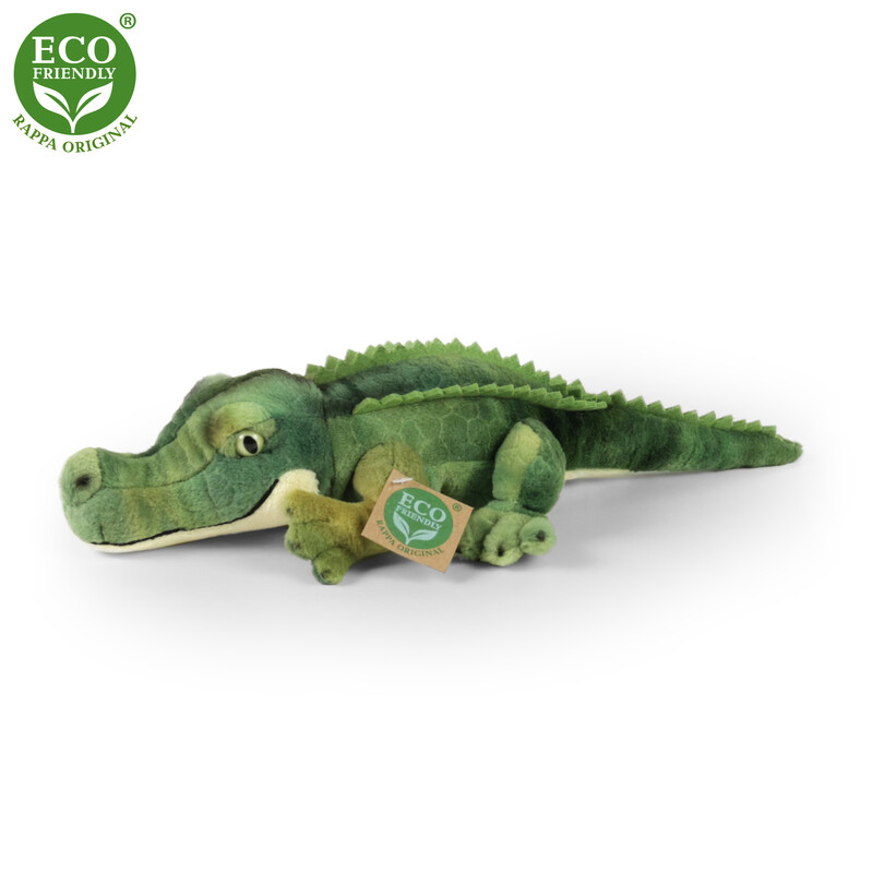 RAPPA - Plyšový krokodýl 34 cm ECO-FRIENDLY