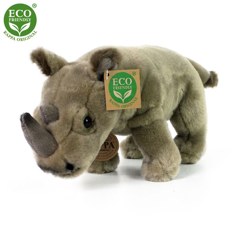 RAPPA - Plyšový nosorožec stojící 23 cm ECO-FRIENDLY