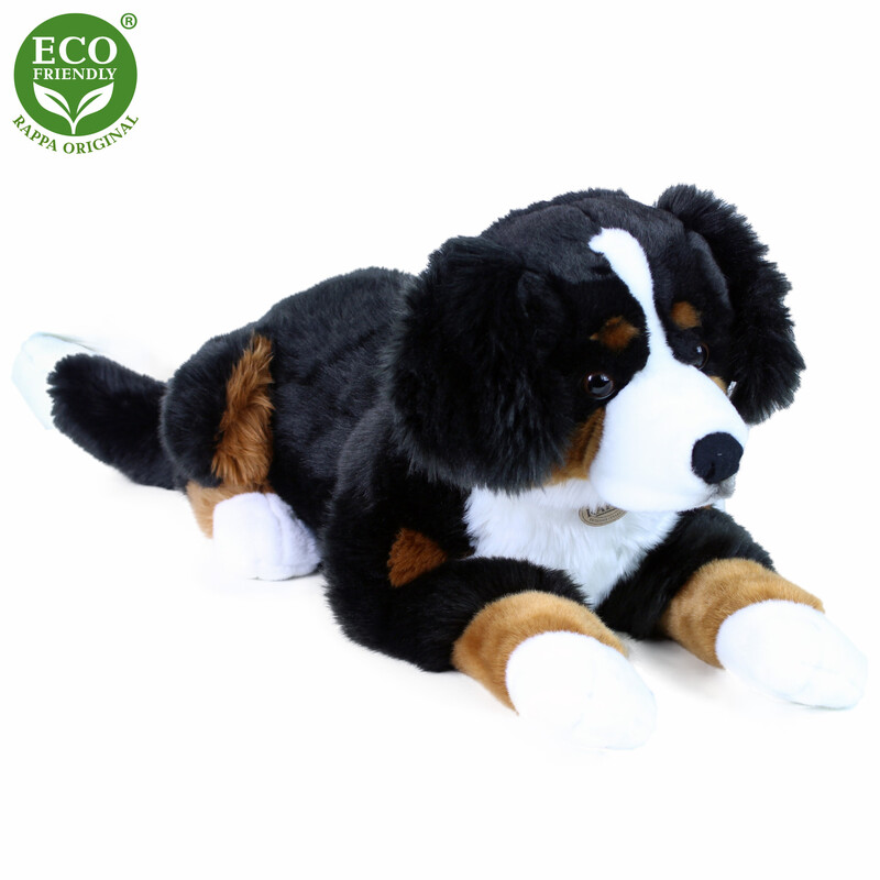 RAPPA - Plyšový pes bernský salašnický ležící 70 cm ECO-FRIENDLY