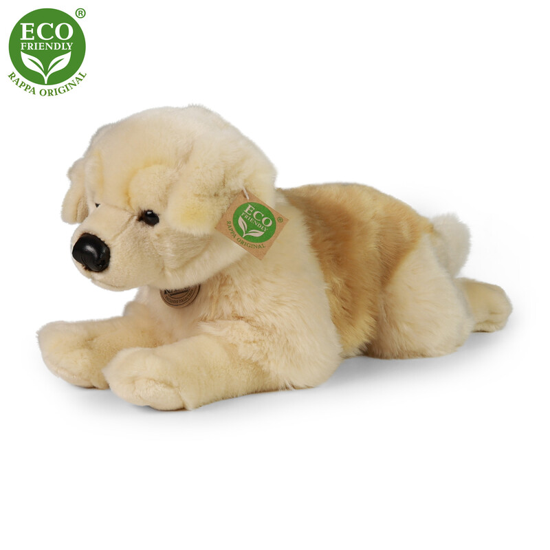 RAPPA - Plyšový pes Zlatý Retrívr ležící 39 cm ECO-FRIENDLY